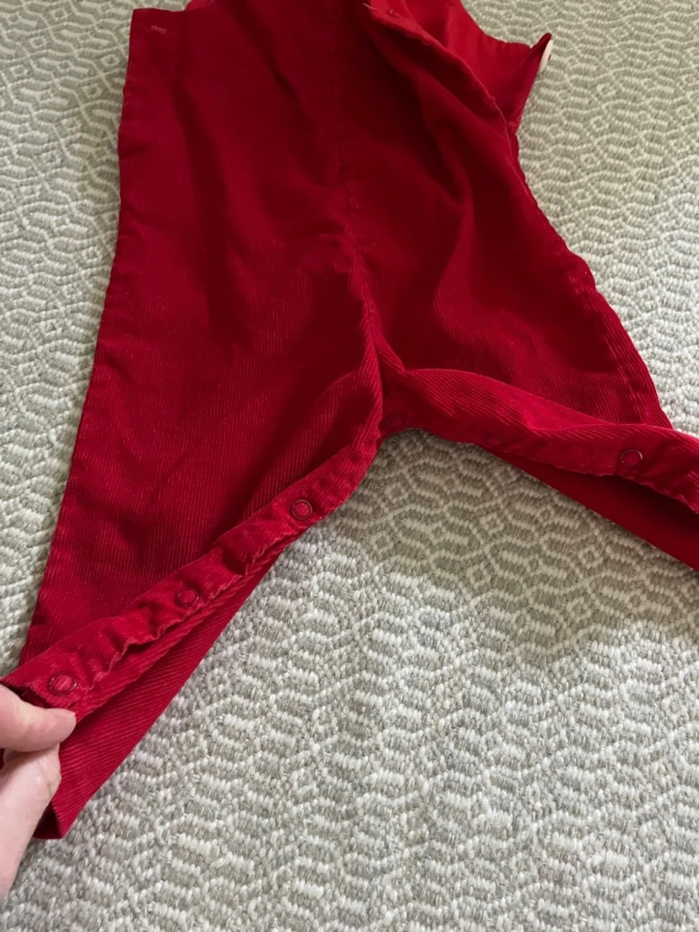 Betti Terrell Classic Red Kids Overalls 18-24m